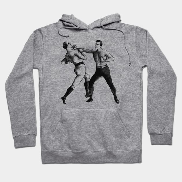 Old-School Boxers Fighting Hoodie by warishellstore